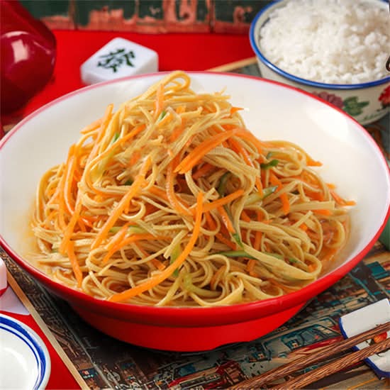 凉拌干豆腐丝 Shredded Dried Tofu Salad